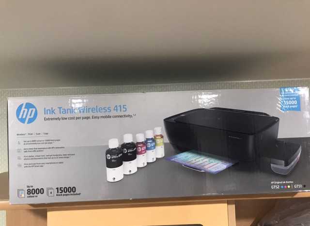 Продам: Мфу Принтер/сканер HP ink Tank Wireless 415(новый)