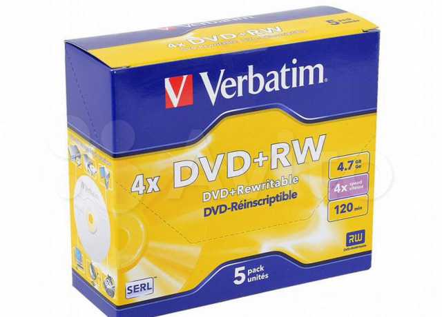 Продам: Диск DVD RW Verbatim 4.7 Gb 4x Jewel Case (5) (5/1